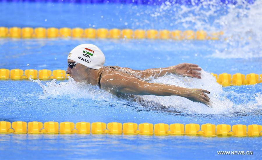 JO 2016/400m 4 nages: la Hongroise Katinka Hosszu pulvérise le record du monde