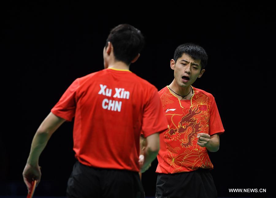 JO-2016 : la Chine remporte l'or en tennis de table par équipes hommes