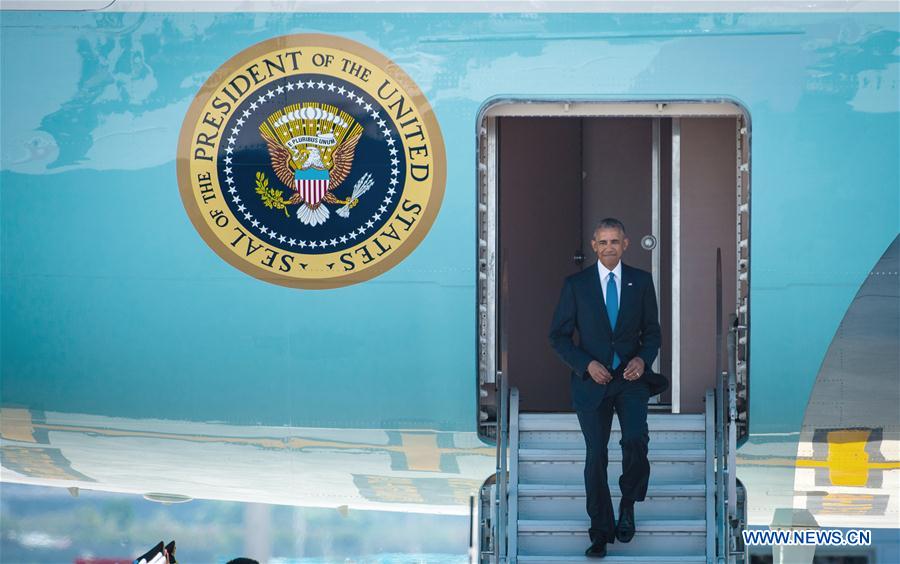 Barack Obama arrive en Chine pour le sommet du G20