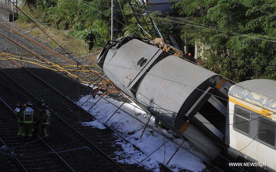 Quatre morts et 47 blessés dans un accident de train dans le nord-ouest de l'Espagne
