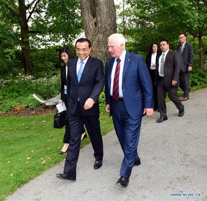 Le PM chinois rencontre le gouverneur général du Canada