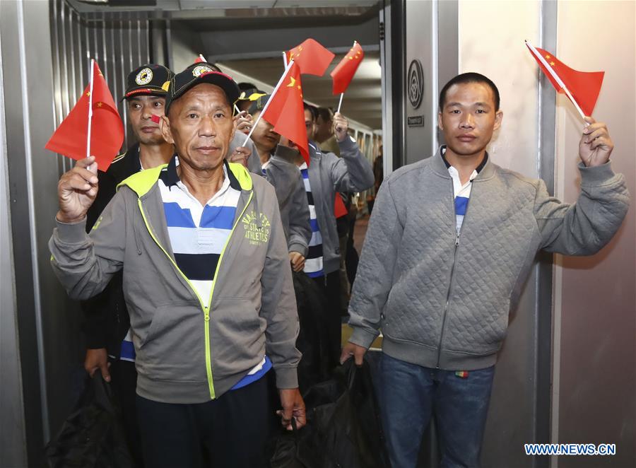 Retour en Chine de marins chinois retenus comme otages en Somalie