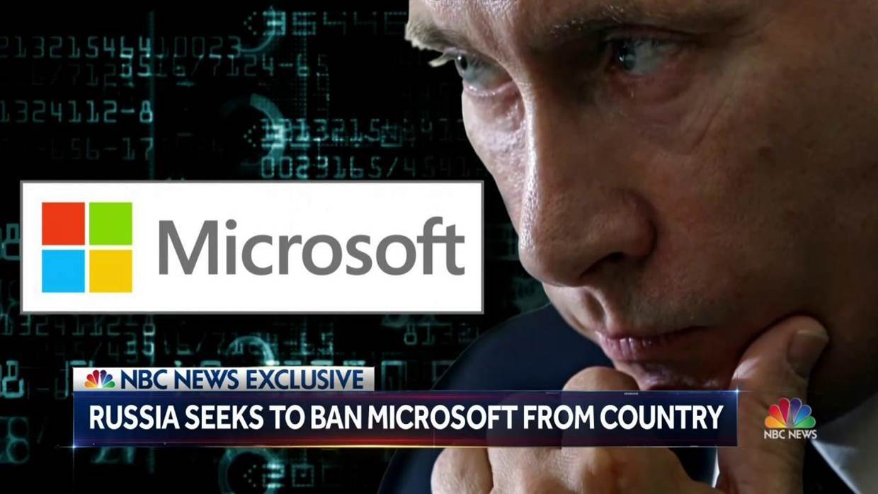 La Russie envisagerait de bannir Microsoft et Office