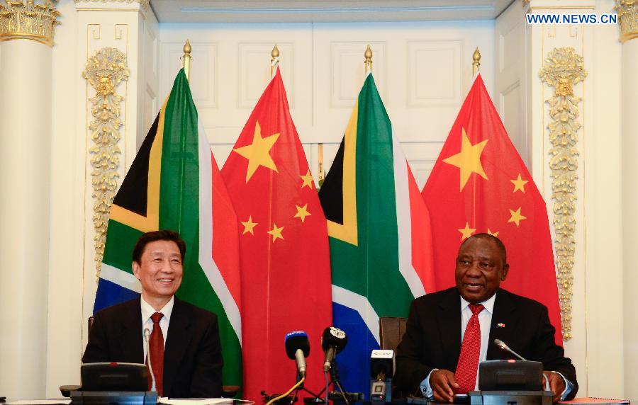 La Chine et l'Afrique du Sud s'entendent sur cinq principaux domaines de coopération