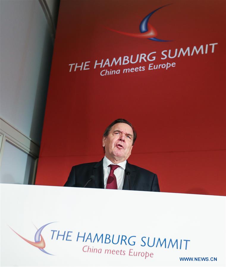 Ouverture du 7e Sommet de Hambourg consacré aux relations économiques entre la Chine et l'UE