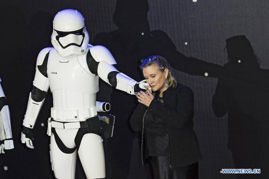 L'actrice de Star Wars, Carrie Fisher, décède à l'âge de 60 ans