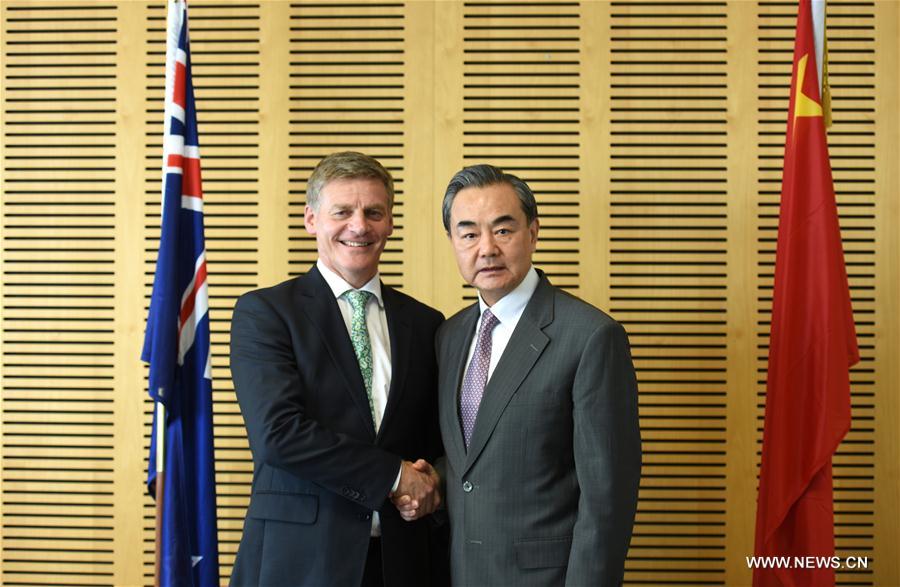 Le PM néo-zélandais rencontre le ministre chinois des Affaires étrangères en visite