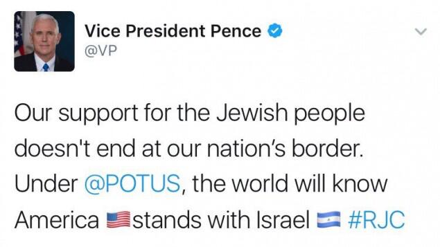 Le vice-président des Etats-Unis confond les drapeaux d'Israël et du Nicaragua lors d'un discours
