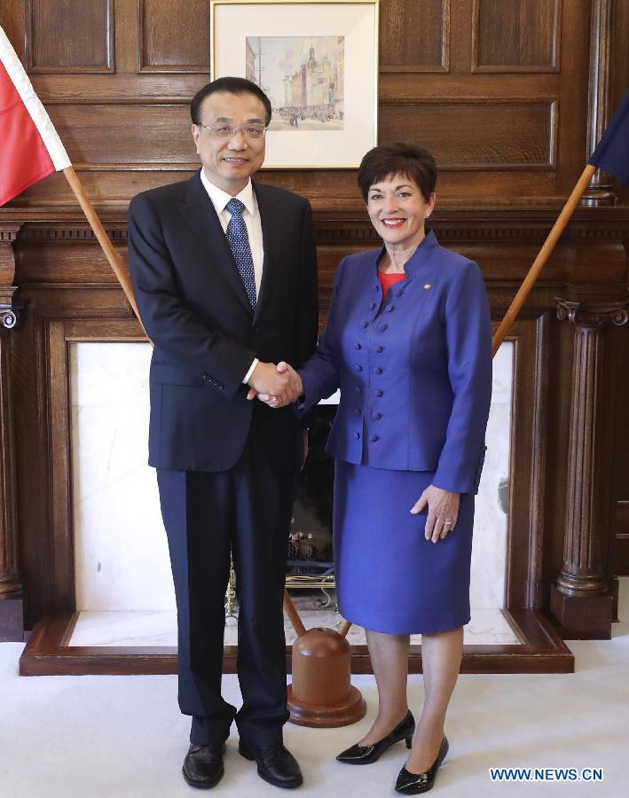 Le Premier ministre chinois rencontre le Gouverneur général de Nouvelle-Zélande