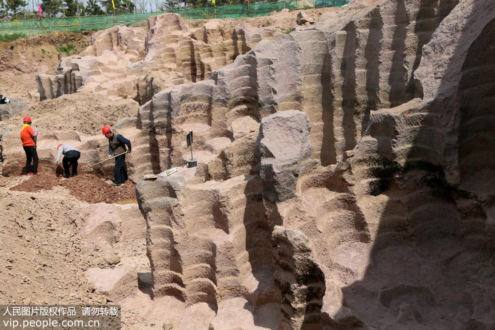 Shandong : découverte d’un ancien puits de moulins en pierre 