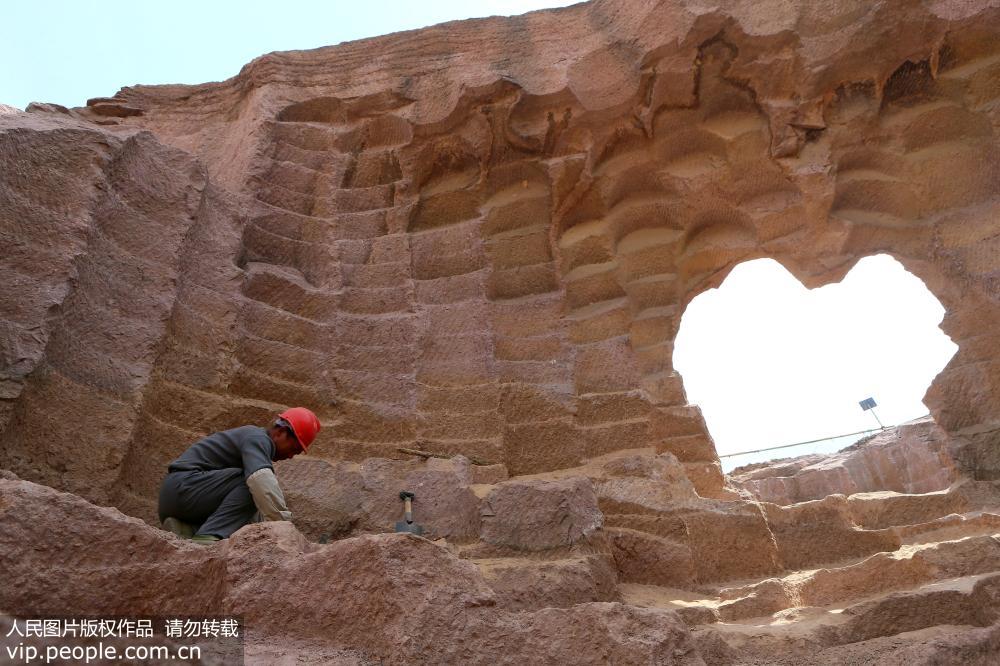 Shandong : découverte d’un ancien puits de moulins en pierre 