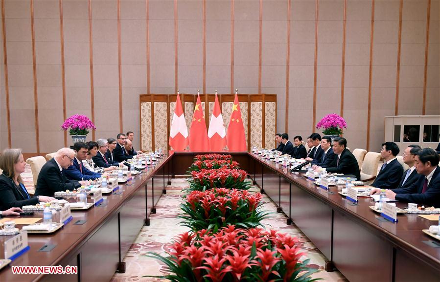 Le président chinois exhorte au renforcement de l'accord de libre-échange avec la Suisse