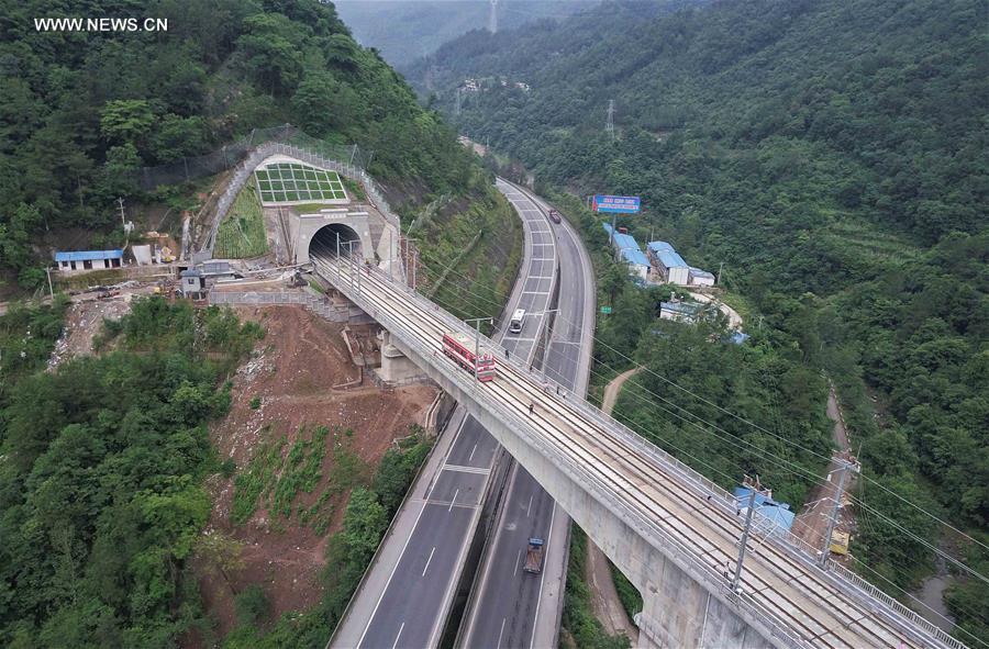 Transport ferroviaire à grande vitesse entre Xi'an et Chengdu