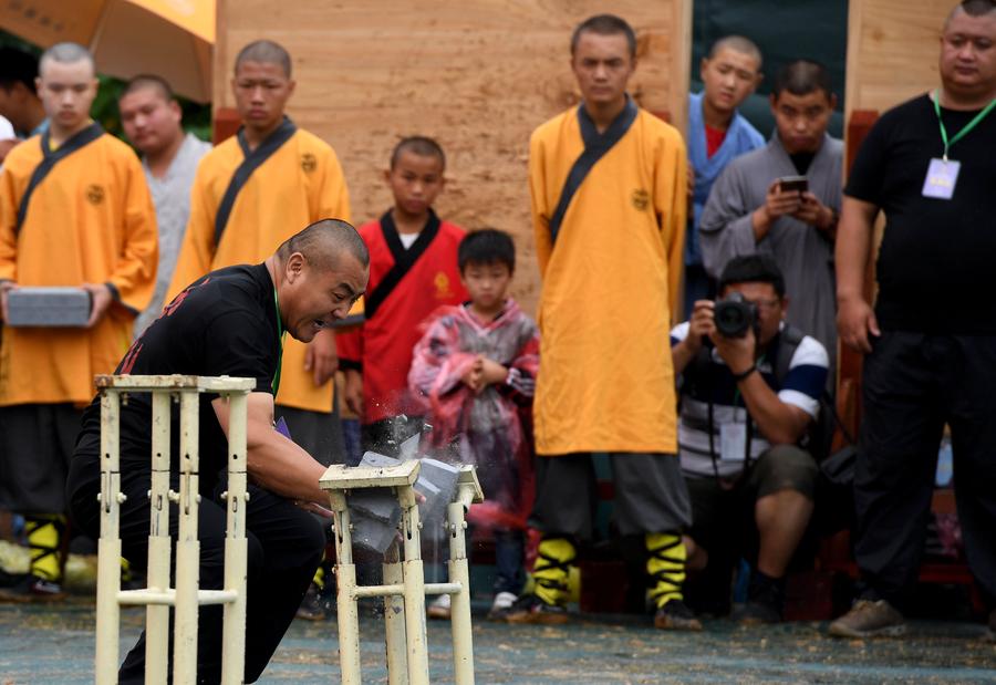 Compétition de Kung-fu au Temple de Shaolin