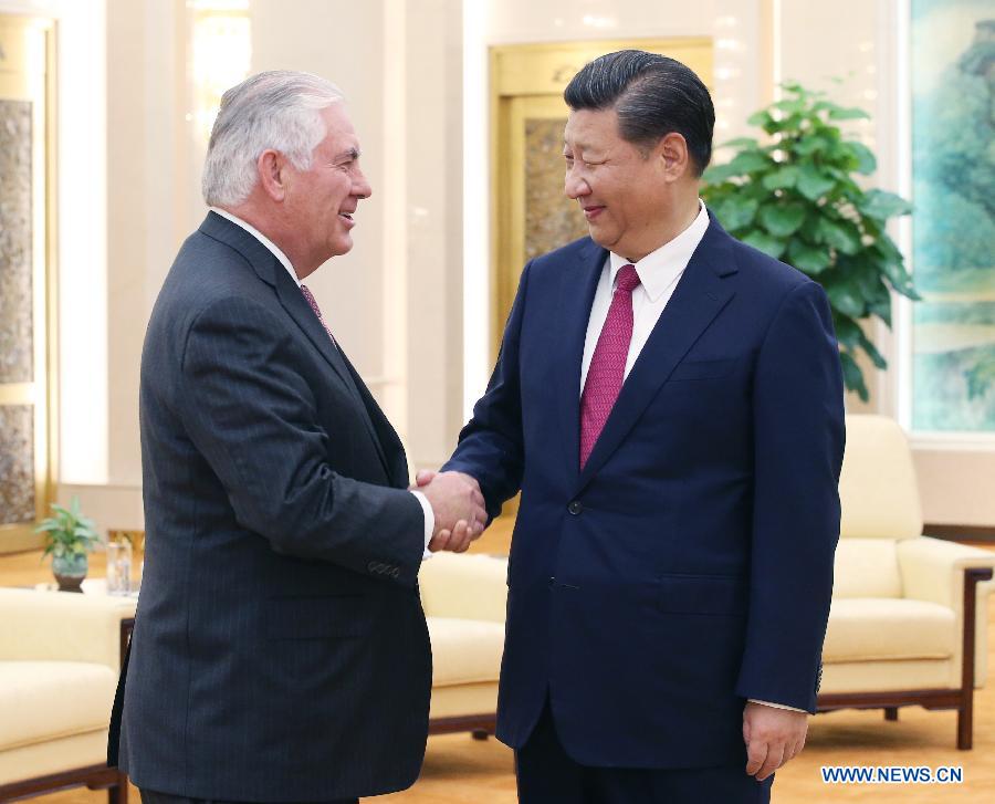 Rencontre entre le président chinois et le secrétaire d'Etat américain