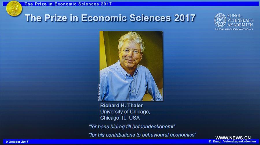 Le prix Nobel d'économie 2017 attribué à l'Américain Richard Thaler