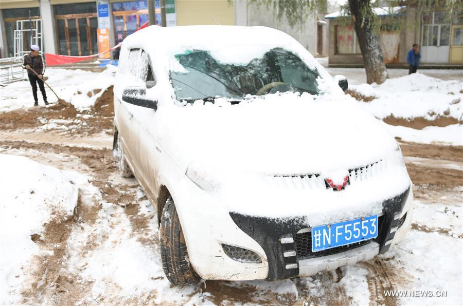 Front froid et chutes de neige dans le nord de la Chine