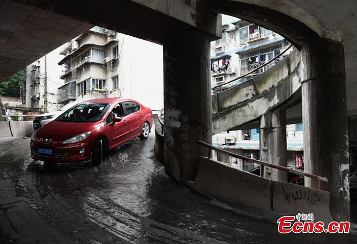 Un parking en colimaçon à Chongqing