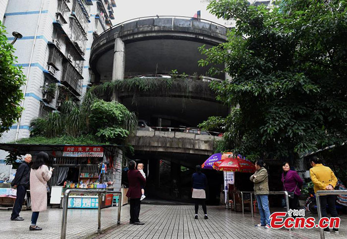 Un parking en colimaçon à Chongqing