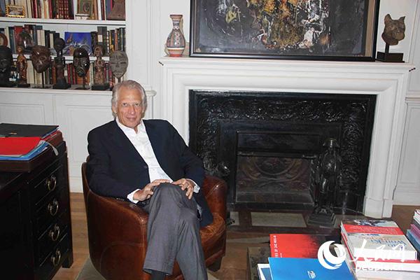 L'ancien Premier ministre français Dominique de Villepin dans son bureau à Paris (Photo : Qian HE)
