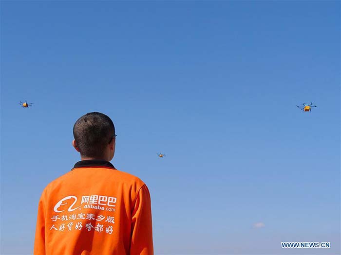 Chine : des drones d'Alibaba livrent des colis dans des îles