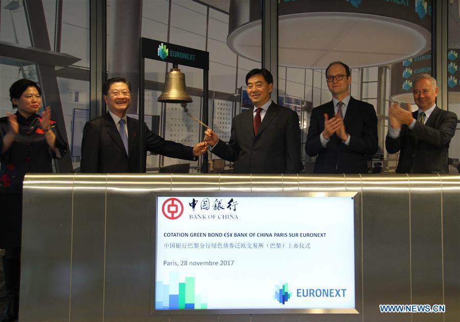 La première obligation climatique en RMB émise par une banque chinoise à Paris est cotée sur Euronext