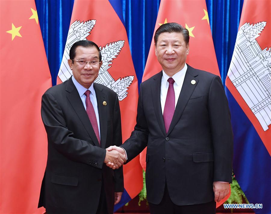 Le président chinois rencontre le Premier ministre du Cambodge