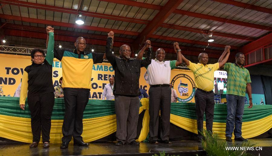 Cyril Ramaphosa élu à la tête du parti au pouvoir en Afrique du Sud