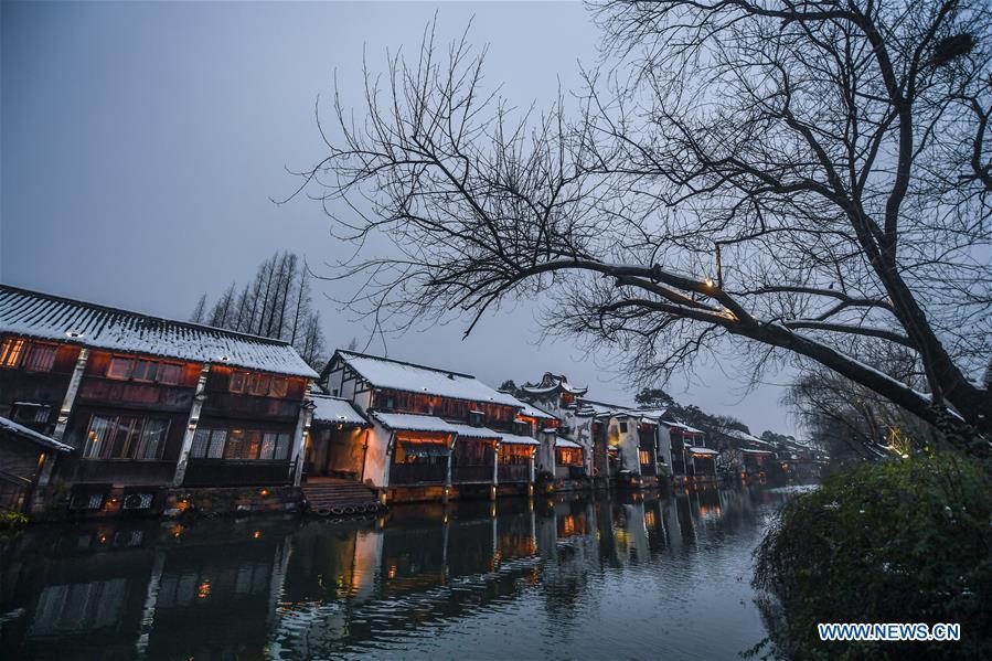 Les beautés de Wuzhen sous la neige