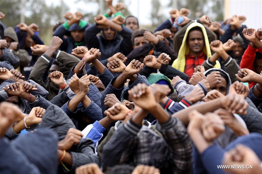 Libye : des migrants illégaux à Gharyan