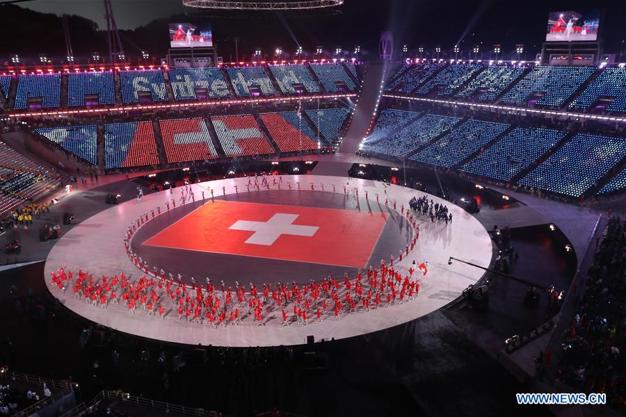 Ouverture des Jeux Olympiques d'hiver de Pyeongchang sur une grande cérémonie