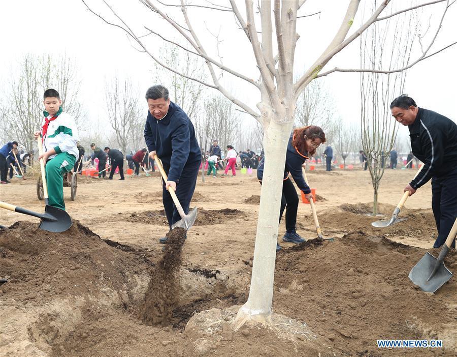 Xi Jinping souligne l'importance d'un développement centré sur l'être humain en menant des programmes d'écologisation