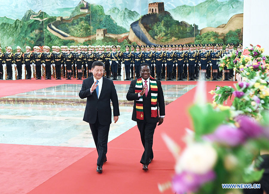 La Chine et le Zimbabwe conviennent d'établir un partenariat stratégique global de coopération