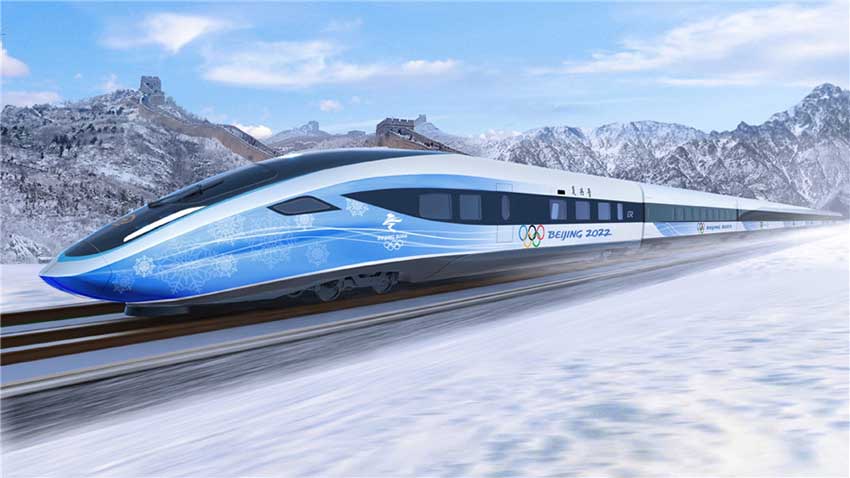 Le design gagnant des trains olympiques dévoilé à Beijing