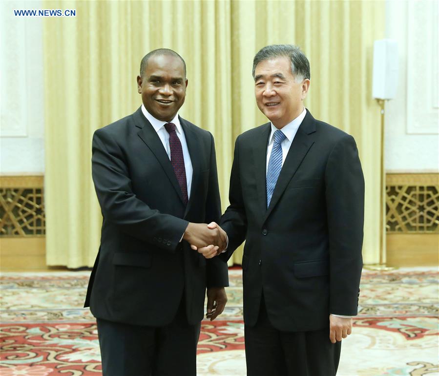 Wang Yang rencontre le ministre des A.E. du Burkina Faso