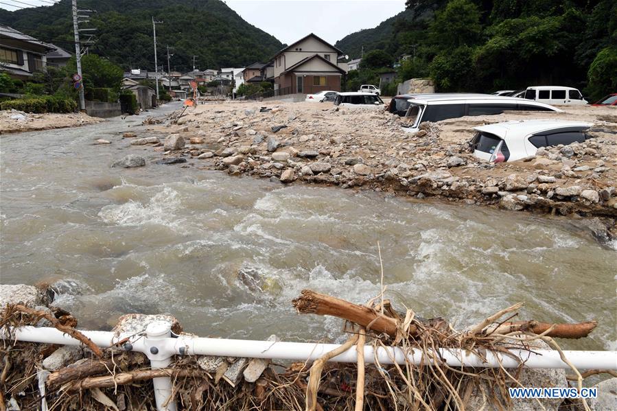 Japon : 200 personnes tuées et une soixantaine de disparus dans des pluies torrentielles