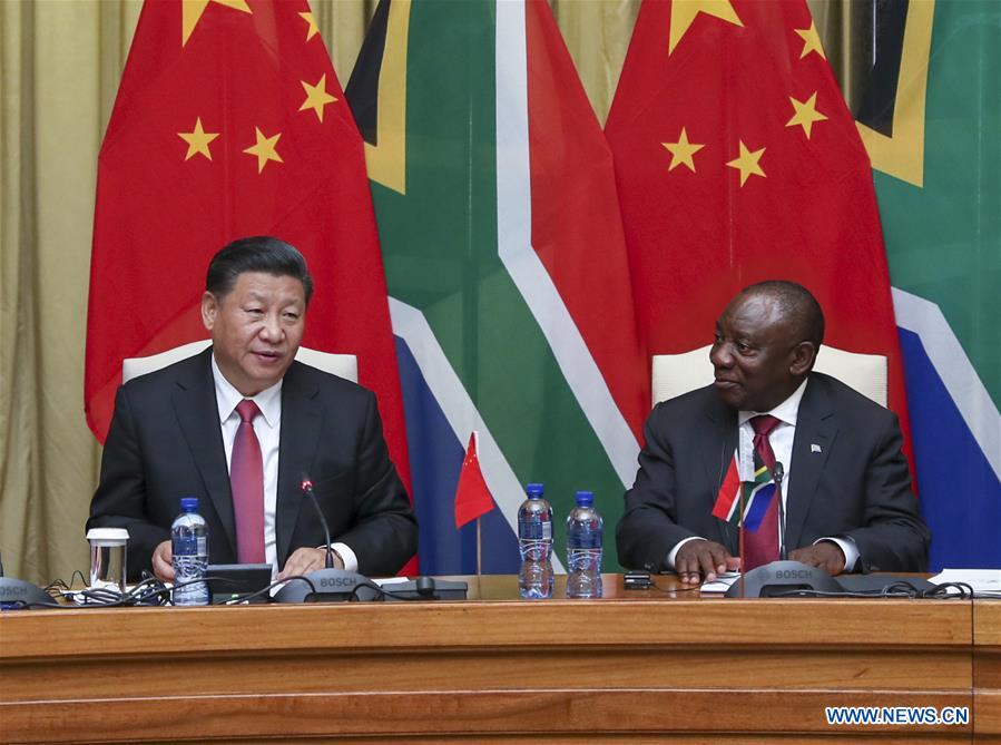 La Chine et l'Afrique du Sud s'engagent à faire progresser leur partenariat stratégique global