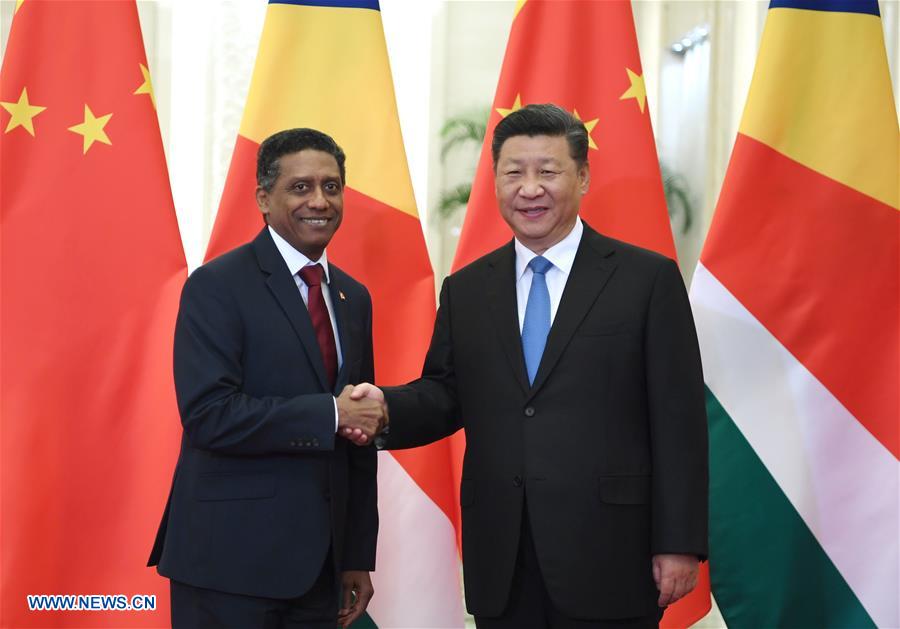 Xi Jinping rencontre le président des Seychelles