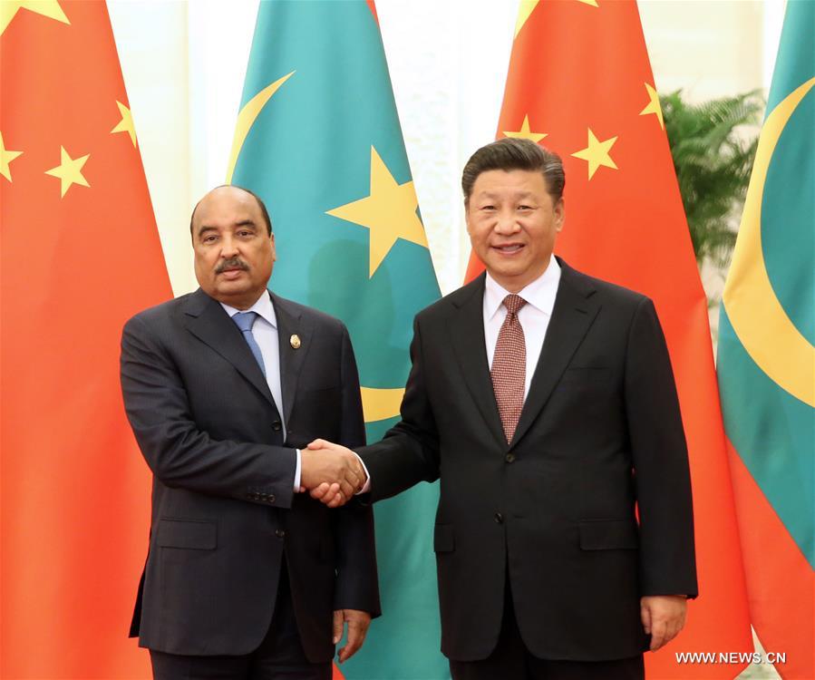 Xi Jinping rencontre le président de la Mauritanie