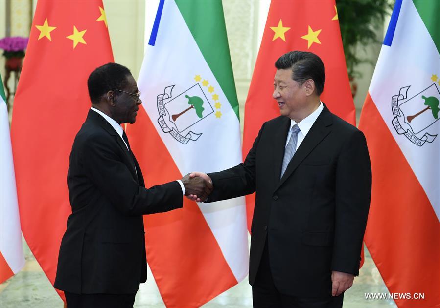Xi Jinping rencontre le président de la Guinée équatoriale