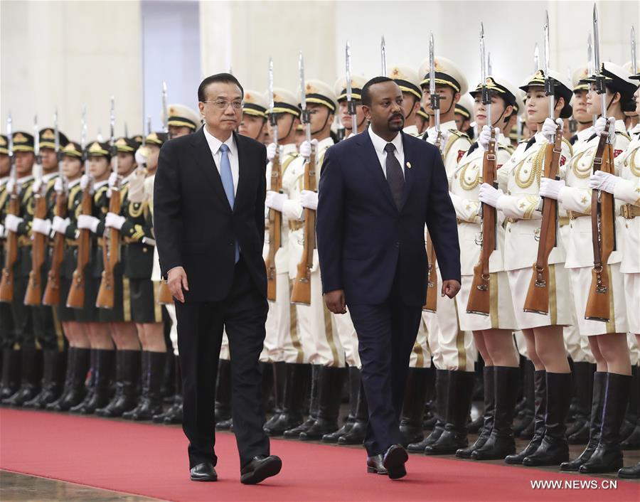 Le Premier ministre chinois s'entretient avec son homologue éthiopien