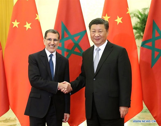 Xi Jinping rencontre le Premier ministre marocain
