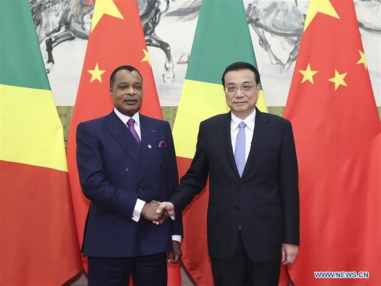 Le Premier ministre chinois rencontre le président de la République du Congo