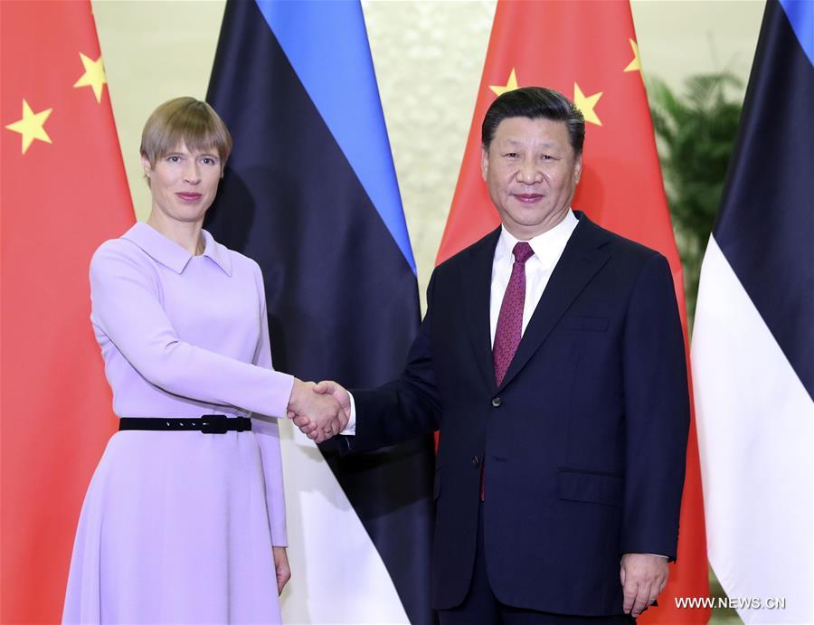 Xi Jinping rencontre la présidente estonienne