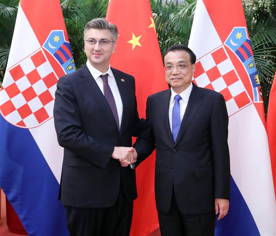 La Chine s'engage à renforcer la coopération entre entreprises avec la Croatie