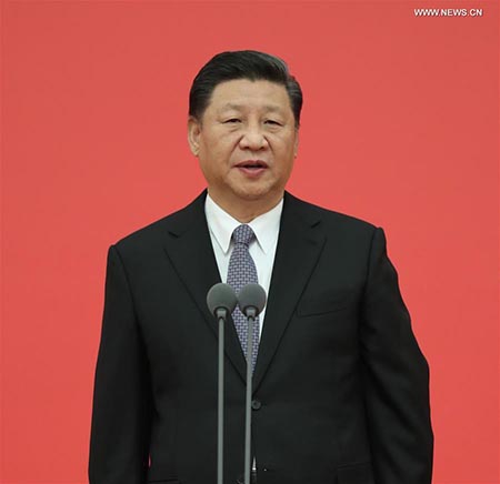Xi Jinping remet le drapeau à la nouvelle équipe nationale d'incendie et de secours