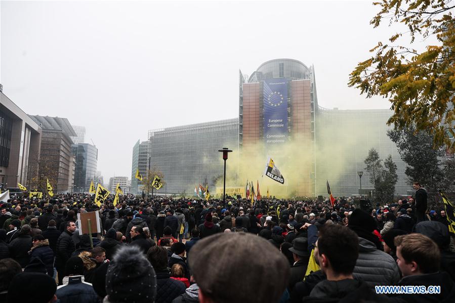 La capitale belge a été le théâtre de deux manifestations 