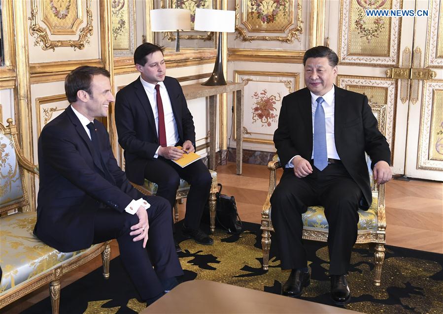 Xi Jinping et Emmanuel Macron décident de forger un partenariat sino-français plus solide, plus stable et plus dynamique