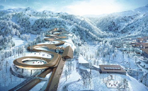 Une piste en forme de dragon à 360 degrés va être construite pour les JO d'hiver de 2022