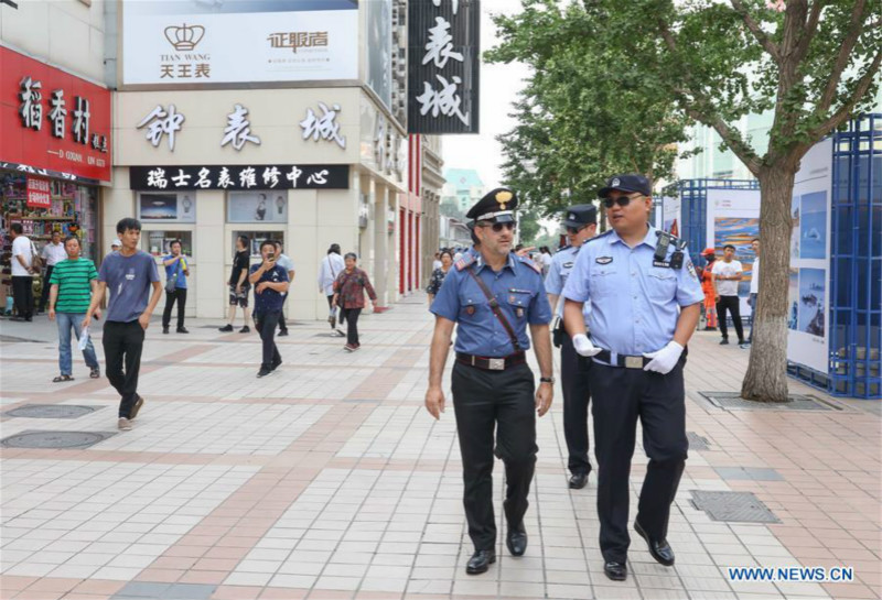 La police italienne entame sa troisième patrouille conjointe en Chine